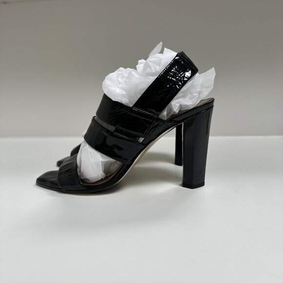 Diane von Furstenberg Black Patent Heels US 9 (EUC) - Picture 2 of 5